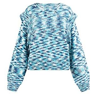 Sookie Gebreide damestrui 12425322-SO01, blauw meerkleurig, XL/XXL, Blauw meerkleurig., XL/XXL