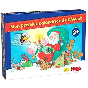 HABA - Premier Adventskalender - Figuren van Hout - Kerstmis op de Boerderij