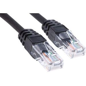 RS PRO Ethernetkabel Cat.5e, 20m, zwarte patchkabel, A RJ45 U/UTP stekker, B RJ45, LSZH