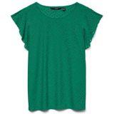 VERO MODA Damesblouse met gatpatroon en korte kapmouwen, Bosphorus, M