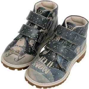 DOGO Kids Vegan Leather Boots - Let it Snow Design