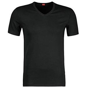 HUBER Marc Shirt met korte mouwen voor heren, zwart (7665), XL