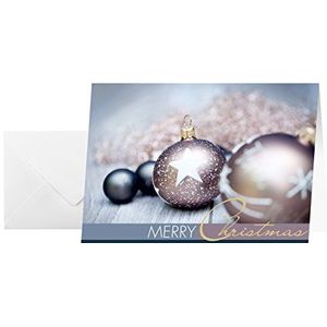 SIGEL DS024 Kerst wenskaart ""Exquisite"", A6 (A5), blanco, 25 stuks incl 25 enveloppen
