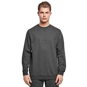 Build Your Brand Heren sweatshirt Basic Crewneck Sweater, pullover voor mannen verkrijgbaar in vele kleuren, maten XS - 5XL, antraciet, S