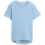 TOM TAILOR DENIM - Shirt - Lichtblauw - Kwartmouw - Normale Pasvorm