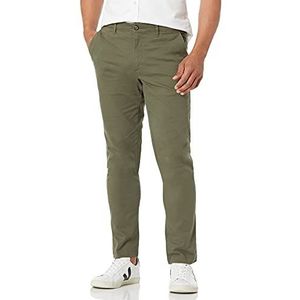 Amazon Essentials Skinny-Fit Broken-in Chino Pant Olijf, 28W x 30L