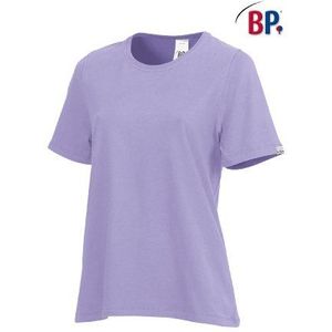 BP 1160-255-87-L T-shirt voor dames, 1/2 mouwen, ronde hals, lengte 64 cm, 180,00 g/m² katoen met stretch, lichtpaars, L