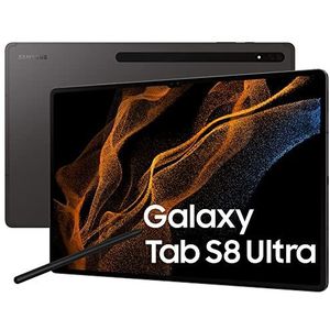 Samsung Galaxy Tab S8 Ultra Tablet Android 14,6 inch 5G RAM 12GB 256GB Tablet Android 12 Graphite [Italiaanse versie] 2022