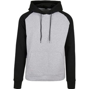 Build Your Brand - Basic Raglan Hoodie - Dames - Katoenmix - Contrastkleurige Raglanmouwen