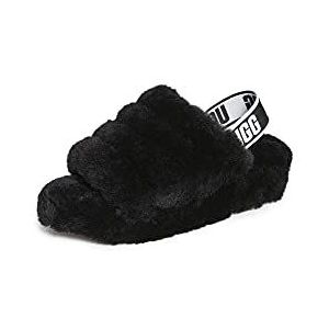 UGG FLUFF YEAH SLIDE BLACK 38