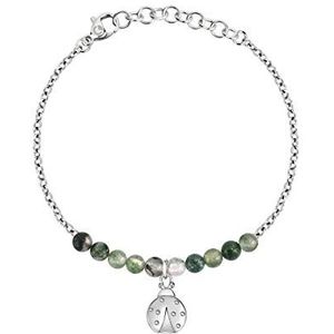 Sector No Limits Armband voor dames, collectie EMOTIONS, staal, jade - SAKQ28, 19 cm, Roestvrij staal, Agaat