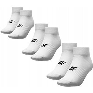 4F Sokken sportsokken 3 paar L22 SOD302 zomercollectie logo korte halve sokken