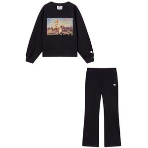 Champion Legacy Girls, Flare Pants Sweatsuit, M, zwart, Zwart, M