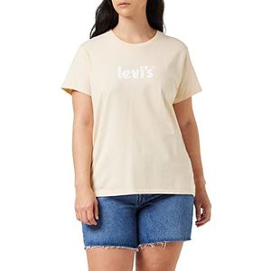 Levi's dames t-shirt The Perfect Tee, SEASONAL POSTER LOGO PEACH PUREE, XS