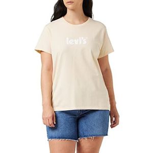 Levi's dames T-shirt The Perfect Tee, SEASONAL POSTER LOGO PEACH PUREE, S
