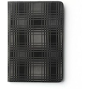 Zenus Beschermhoes Avoc Mono Check Diary in zwart voor Apple iPad Mini 3 / Mini Retina