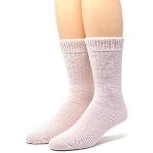WARRIOR ALPACA SOCKS - Unisex Toasty Toes Ultimate Alpaca sokken voor mannen en vrouwen, Roze Heather, M