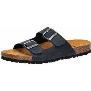 Sandalen - Blauw - Leer - Gespsluiting - Rubber
