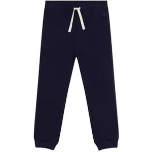 Petit Bateau Joggingbroek voor kinderen van effen katoen, Roken., 3 Jaren