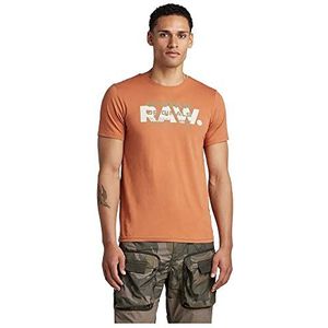 G-STAR RAW Raw Originals Slim T-shirts voor heren, bruin (Autumn Leaf D22202-336-8847), XS