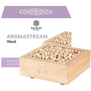 Baldini Aromastream Wood incl. houten ballen - luchtverfrisser - elektrische diffuser - waterloos