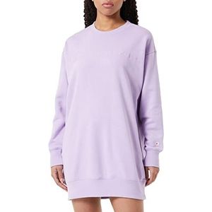 Champion Legacy American Classics Powerblend Terry Maxi-Dress Crewneck sweatshirt, lavendel, XS voor dames