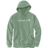 Carhartt Heren Loose Fit Midweight Logo Graphic Sweatshirt, Loden Frost Heather, S