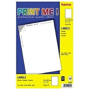 Hama PrintME etiket ""Multiprint"" A4 (210 x 297 mm)