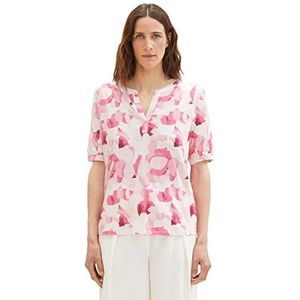 TOM TAILOR T-shirt voor dames, 31803 - Roze Vormen Design, S