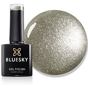 Bluesky 5D Cat Eye Gel Rustroi, Magnetic Nail Art, Sparkling Lights, SW04. Donkere zilveren glitter 10 ml