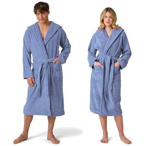 Möve Superwuschel badjas met capuchon, badjas, maat XL, korenbloem