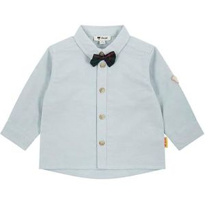 Steiff Shirt met lange mouwen EU maat 56 Celestial Blue Shirt met kraag, kinderhemd, chic en comfortabel, ook voor feestelijke gelegenheden, wasmachinebestendig, Celestial Blue, 56