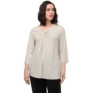 Ulla Popken Dames T-shirts, grijsbeige, 46/48 NL