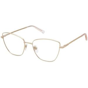 NINA RICCI VNR391 brilmontuur voor voorgeschreven brillen, glanzend beige, 55/140/18 voor dames, glanzend beige, 55/140/18
