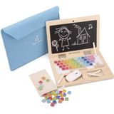 New Classic Toys Houten Speelgoed Krijt Laptop + Magnetisch Toetsenbord