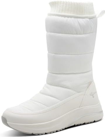 Tamaris - Winterlaarzen - Wit - Plateau Hak - Ritssluiting