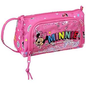 Notebooktas met uitklapbare tas, gevuld met Minnie Mouse ""Lucky"", Roze, One size