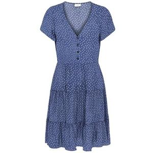 Jdy Sezen Life S/S Dress WVN Noos, blue indigo, M