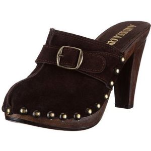 Andrea Conti Dames 0581121 slippers, bruin, donkerbruin., 41 EU
