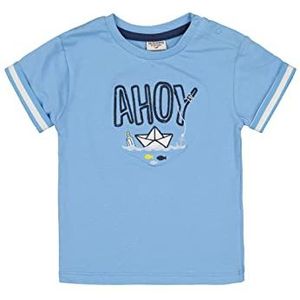 SALT AND PEPPER Baby-jongens Ahoy applicatie van organisch katoen T-shirt, Fresh Blue, 56
