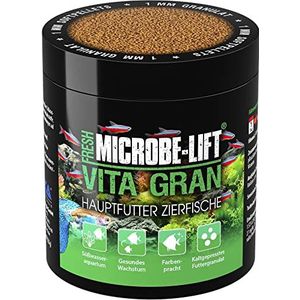 MICROBE-LIFT® - Vita Gran | Granulaat visvoer voor vissen in zoet water aquarium | koudgeperst voer, bevordert kleurpracht en groei van vissen | Inhoud: 120 g | verpakking kan variëren