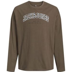 JACK&JONES JUNIOR JJECALEB Varsity Tee LS O-Neck SN MNI, Cantee/Fit: los, 116 cm