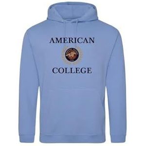 AMERICAN COLLEGE USA Sweatshirt Sweatshirt Print Warme Kleding Unisex Kinderen Jongens en Meisjes Casual Model ACSCW7 Sky Blue 14 Jaar, Turkoois, 14 ans