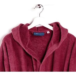 Caleffi 61241 Ocean badjas met capuchon, katoen, X-groot, bordeaux