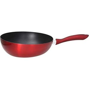 Tognana Shiny Red Wok, uitlopend, 28 cm