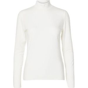 SELECTED FEMME SLFMANJA LS HIGH Neck NOOS, wit (snow white), XS
