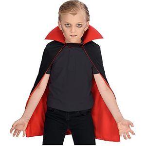 amscan 9918096 - Kids Halloween dubbellaagse omkeerbare cape met capuchon en klittenbandsluiting