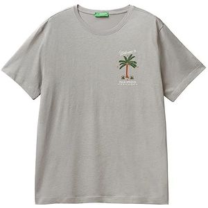 United Colors of Benetton T-shirt 3P7XU105I, lichtgrijs 318, S heren, lichtgrijs 318, S