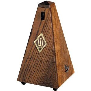 Wittner WIT-808 Taktell piramidevorm metronoom houten behuizing zonder bel eiken bruin-mat