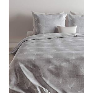 Zo.Home Saskia Duvet Cover, 100% Cotton Satin, Grey, 200 x 220 Cm, 1.0 Pieces